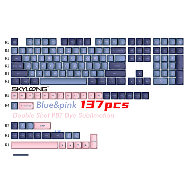 Skyloong Double Shot PBT OEM Keycap Set for Keycaps Manufacturers