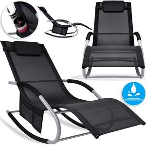 Silla de salón de gravedad cero, silla de césped plegable, silla de Patio reclinable ajustable con almohada y mesa auxiliar, adecuada para Patio de piscina - Product Image 4