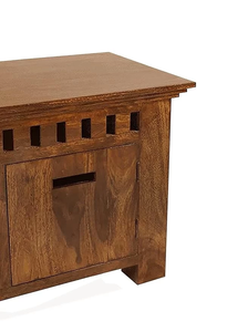 ตู้วางทีวีไม้จริง Jodhpuri Woods Dang ชุดเฟอร์นิเจอร์เพื่อความบันเทิง งานแฮนด์เมดทันสมัย สำหรับห้องนั่งเล่น ทนทาน สวยงาม - Product Image 3