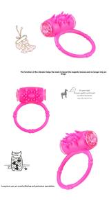 Anillo Vibrador para Masturbación Masculina, Anillo para Condón, Retrasa la Eyaculación, Productos Sexuales - Product Image 6