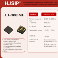 HJSIP HJ-380IMH Chip Nórdico Inalámbrico 2.4G para Módulos 5.4 con NRF52832 para Aplicaciones IoT