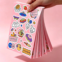 Feuille d'autocollants personnalisés découpés à la forme de dessins animés |   Autocollants en vinyle imperméables découpés à la forme pour scrapbooking et personnalisation de gobelets