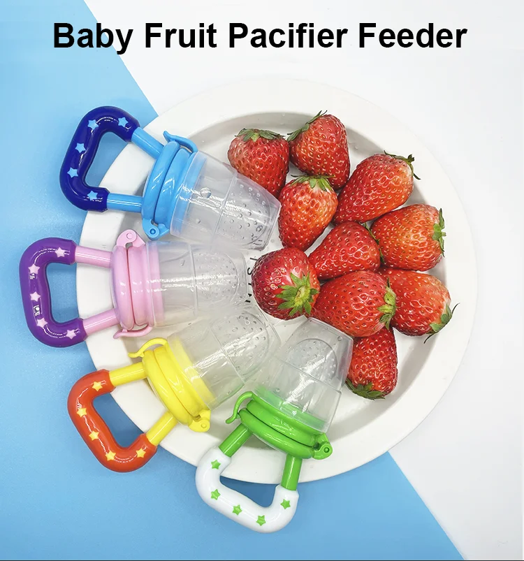 Food Grade Funny Adult Newborn Food Fruit Teether chupete Silicone Feeding Feeder Baby Pacifier
