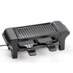 Mini gril à raquette pour <span class=keywords><strong>2</strong></span> personnes, plaque détachable, antiadhésive, électrique, accessoire pour BBQ - Product Image 4