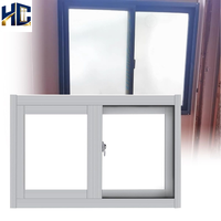 Fenêtres et portes coulissantes horizontales en PVC Fenêtre en PVC avec verre trempé Isolation phonique Coupe-vent pour appartement et villa Extérieur