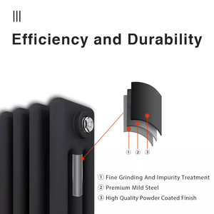 Petit système de chauffage mural à eau chaude à 3 colonnes en acier de style traditionnel en <span class=keywords><strong>fonte</strong></span> pour la maison pour les pièces de CVC de salle de bain - Product Image 6