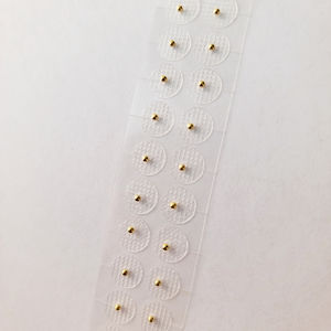 1,5mm oro plateado claro oreja punto pegatinas oído presión acupuntura cuentas magnéticas auricular oreja semillas - Product Image 3