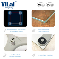 Balance numérique ROHS Yilai, appareil qui supporte la graisse corporelle, Wifi intelligente, avec Solution Tuya, vip