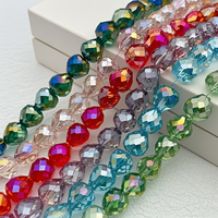 10mm Brillant AB Non-fading Couleurs Naturelles Cristal Bracelet Lâche Perle Fraise Perles De Verre
