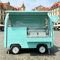 Chariot de service extérieur miniature personnalisable, remorquable, camion de restauration mobile, équipement de cuisine complet inclus pour le café, la pizza et la restauration
