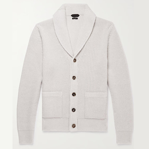 ODM Winter Thick <strong>Men</strong> <strong>Cardigan</strong> Sweater With Button Knitted <strong>Shawl</strong> <strong>Collar</strong> Cashmere <strong>Cardigan</strong> <strong>Men</strong> - Product Image 2