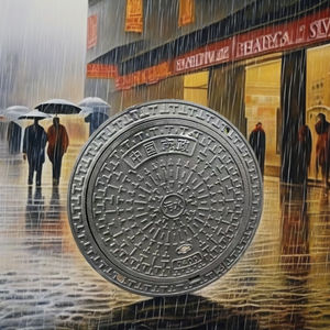 डोनगेंग भारी ड्यूटी कास्ट आयरन मैनहोल को कवर करता है, जो 124 मानक औद्योगिक सीवर चैम्बर डटाइल रोड मॉडल 700 - Product Image 2