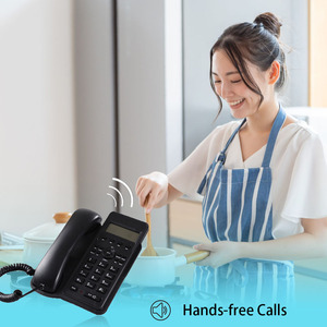 Peaksound P-999C điện thoại có dây với màn hình LCD người gọi ID treo tường & Máy tính để bàn sử dụng cho khách sạn và văn phòng 1 năm bảo hành - Product Image 6