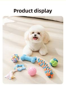 Jouet à mâcher pour chien, corde à nœuds durable, jouet pour animaux <span class=keywords><strong>de</strong></span> compagnie pour l'auto-entretenement et la lutte contre l'ennui, fournitures pour chiots Teddy - Product Image 6