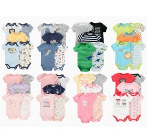 Lot de 5 Bodys Bébé Manches Courtes 100% Coton Doux pour Nouveau-nés Garçons Filles Vêtements - Product Image 1