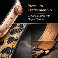 Nouveaux produits 2026 pour femmes : Bracelet de montre en cuir de luxe pour Apple Watch (38 mm, 42 mm), modèle Connect, vente chaude