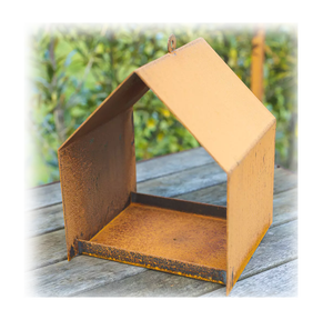 Jh-mech <span class=keywords><strong>Post</strong></span> ile yüksek kalite paslı Metal Corten çelik kuş besleyici kutup açık Metal <span class=keywords><strong>Birdhouse</strong></span> - Product Image 1