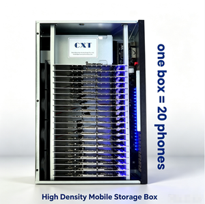 <strong>P40</strong> 20 Ports Usb Hub Dock Charger Mobile Phone Farm Box Phone Farm System Android 11 Granja De Telfonos De Caja Para spotify - Product Image 1