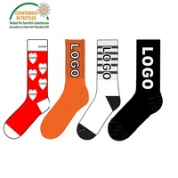 Chaussettes d'athlétisme personnalisables à logo élite Chaussettes de sport de basket-ball tricotées à quantité minimale de commande basse avec logo brodé sur mesure