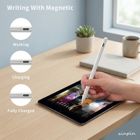 Pena Stylus Aktif Magnetik Grosir untuk iPad iPhone Android Samsung Tablet, Anti Sentuhan Telapak Tangan, Sensitif Terhadap Kemiringan, Dapat Diisi Ulang