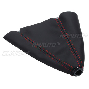 16mm Universal PU Leather Car Auto Gear Shift Collars Carbon Fiber Car Manual Shifter Gear Shift <b>Boot</b> <b>Cover</b> Gaiter - Product Image 5