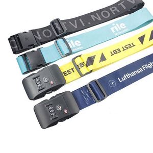 2024 Custom Logo TSA Backpack Adjustable Luggage Belt Quality Travel Bag Accessory Featuring Sublimation Webbing Bag Accessory - Product Image 4