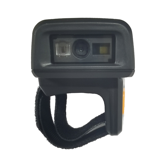 Fast Scanning Wireless Handfree Portable Wearable Finger Ring 1D 2D Barcode Scanner for Retail Store