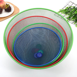 Round Breathable Food Cover Mesh Dome Fly Insect Protector For Kitchen Fruit Tabletop Use Washable Iron Material - Product Image 2