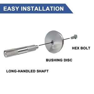 Podofo 10 pièces Kit d'outils manuels professionnels argentés pour démontage et montage de roues automobiles, avec extracteur de roulements et de bagues d'étanchéité - Product Image 4