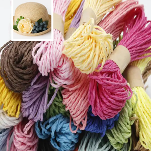 En Stock, fil <span class=keywords><strong>de</strong></span> <span class=keywords><strong>Raphia</strong></span> torsadé <span class=keywords><strong>de</strong></span> 2mm 2.5mm, livraison rapide, cordes en papier, fil <span class=keywords><strong>de</strong></span> <span class=keywords><strong>Raphia</strong></span> torsadé - Product Image 2