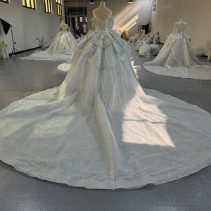 Jancember MN249 magnifiques robes de mariée Empire pour femmes pour la cérémonie de mariage - Product Image 3