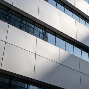 Panneau composite en aluminium (ACP) ignifuge avec revêtement résistant aux taches pour revêtement mural extérieur d'hôtels, hôpitaux et bâtiments commerciaux - Product Image 1