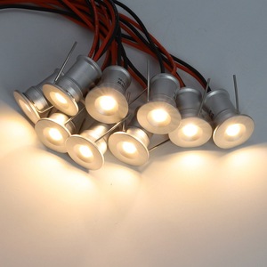 Mini spots <span class=keywords><strong>LED</strong></span> encastrés réglables DC12V 1W, petits éclairages de plafond pour vitrine, armoire, placard, IP65, anti-éblouissement, en aluminium - Product Image 2