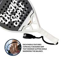 Raquette de tennis professionnelle Qingyu, écologique, entièrement en fibre de carbone et en fibre de verre, fabriquée selon les normes internationales