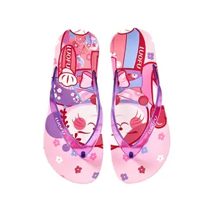 Luofu chinelo de salto alto feminino, luofu pvc gato lucky