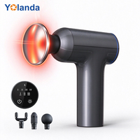 Pistolet de massage intelligent à commande tactile pour le soulagement des douleurs musculaires profondes, mini pistolet de massage à chaleur pour le corps entier