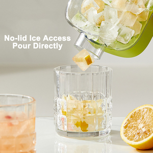 Molde de hielo DIY de verano 2 piezas <span class=keywords><strong>para</strong></span> refrigerador 64 paletas de hielo de plástico, con tapa y contenedor de basura - Product Image 4