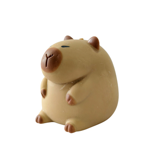 Vente en gros de balles anti-stress en plastique personnalisées avec logo, jouet à presser en forme de capybara - Unisexe, marque HONGMENG - Product Image 5