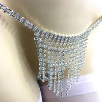 Chaîne de ventre tendance avec pampilles et strass, lingerie sexy pour boîte de nuit, avec nouveaux accessoires pour cadeaux