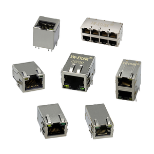 1x2 cổng PoE điện tử RJ45 Modular Jack Poe + Gigabit mạng RJ45 Nữ kết nối 5g 10g 8P8C 10 pin Ethernet RJ45 kết nối - Product Image 4