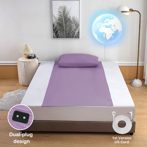 Drap plat de mise à la terre en coton 400TC brodé antistatique pour usage domestique, hôtelier et hospitalier - Écologique, améliore l'inflammation corporelle - Product Image 3