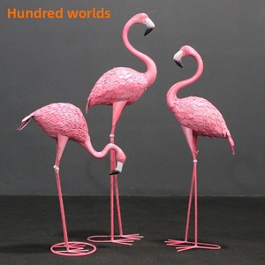 Ornement Flamant Rose Réaliste <span class=keywords><strong>en</strong></span> <span class=keywords><strong>Fer</strong></span> <span class=keywords><strong>Forgé</strong></span> pour Aménagement Paysager, Artisanat Décoratif, Décoration <span class=keywords><strong>de</strong></span> Mariage, Accessoires <span class=keywords><strong>de</strong></span> Fête/Photographie, Festif - Product Image 4