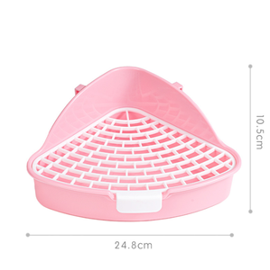 <span class=keywords><strong>Bac</strong></span> à litière moyen en plastique pour lapins avec design de toilette d'angle, idéal pour furets, hamsters, chats et cochons d'Inde - Product Image 6