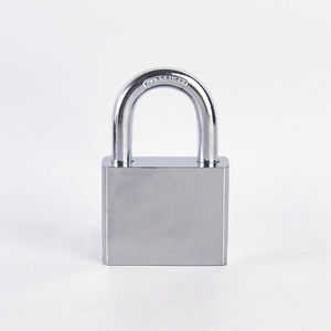 頑丈鉄鋼南京錠安全パッドロック強化40/50/60/70mm正方形キーシルバー楕円形ボディシングルレバーロック - Product Image 1