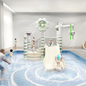 Mini glissières en fibre de verre de conception d'équipement de parc <span class=keywords><strong>aquatique</strong></span> fait sur commande pour le Waterboom d'intérieur de <span class=keywords><strong>centre</strong></span> <span class=keywords><strong>aquatique</strong></span> d'enfants - Product Image 4