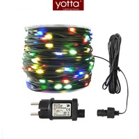 Cordon lumineux en cuir Flexible avec éclairage RGB, 10 M, 15M, 50M, 100M, 8 Modes, décoration de fête, jardin, noël