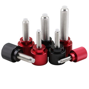 Laser Machined Aluminum & Stainless Steel Knurled Stud Clamping Turn Knob <b>Screw</b> Nut - Product Image 2