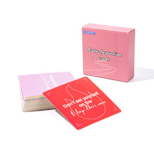 Tarjetas de Afirmación Personalizadas, Cubierta con Caja, Impresión Personalizada, Salud Mental Inspiradora, Atención Plena Positiva - Product Image 1