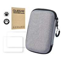 Kit de protection premium compatible avec ANBERNIC R36S, étui rigide de transport, protection d'écran, capuchons de pouce