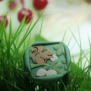 New Dream Animal Series Sellos de latón macizo Sellos en relieve Cuentas de cera Sellos de cabeza de metal Festival Regalos Fabricante al por mayor - Product Image 2